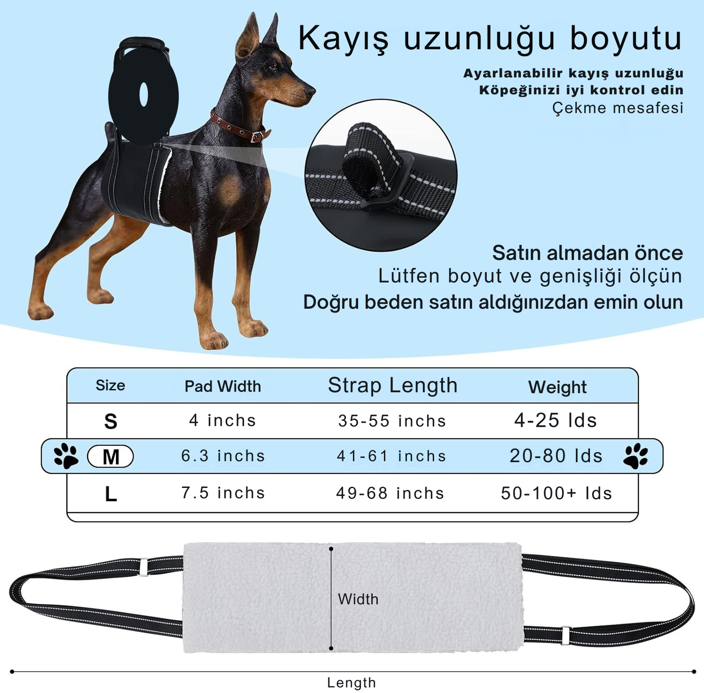 Köpekler için Kaldırma Askısı - Hareketlilik Desteği